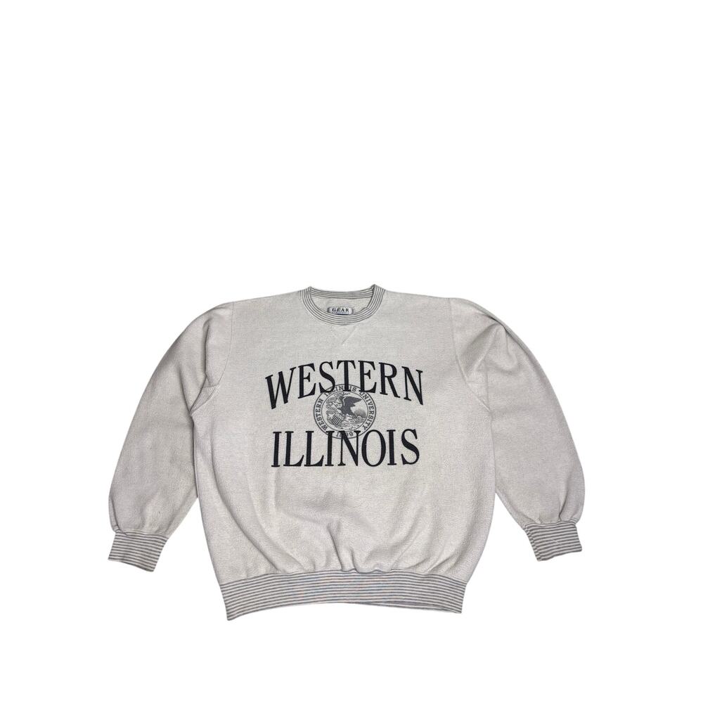Vintage Western Illinois University Gear Crewneck Sweatshirt